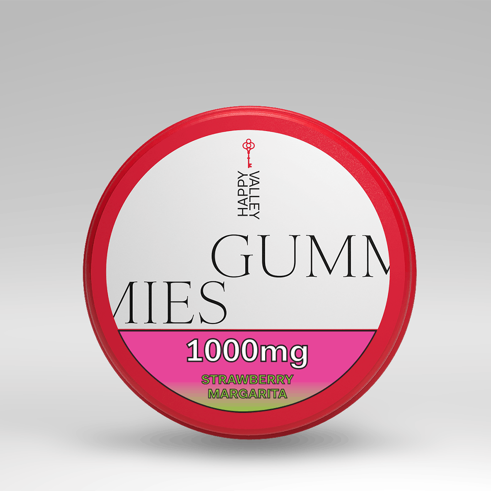 Happy Valley - Strawberry Margarita | Gummies 1000mg THC - Medical - 1