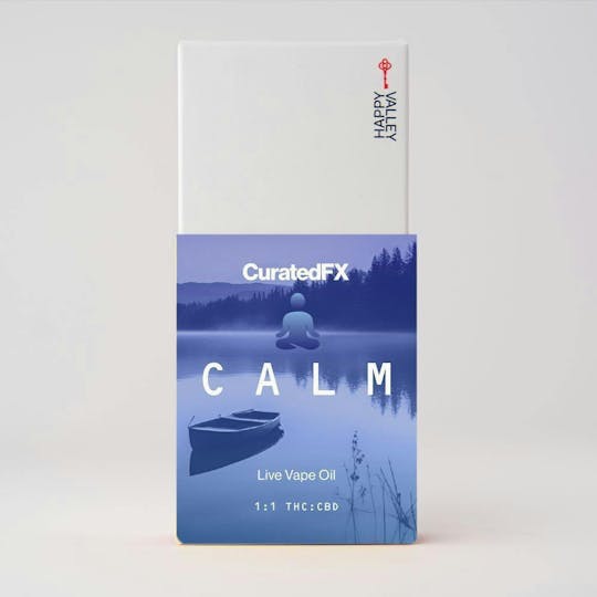 Happy Valley - CuratedFX- Calm | Live Vape Oil Cartridge .5g - 1