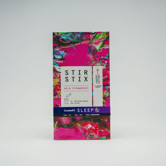 Happy Valley - Sleep - Wild Strawberry | Curated FX Stir Stix 50mg THC - 1