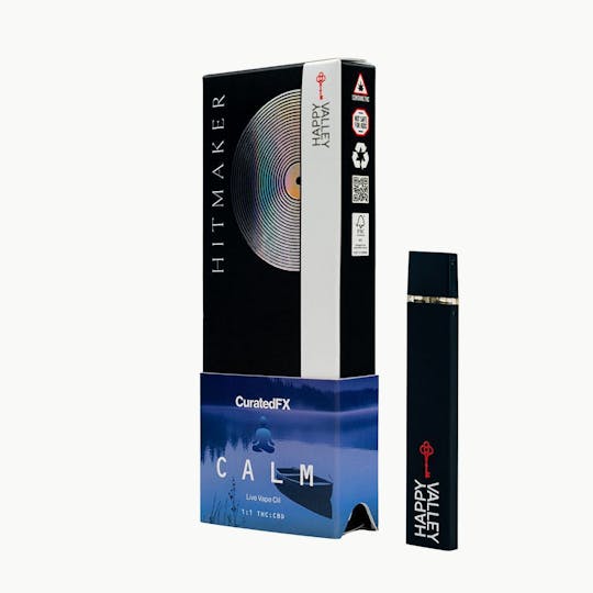 Happy Valley - CuratedFX- Calm | Hitmaker Vape Disposable .5g - 1