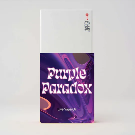 Happy Valley - Purple Paradox | Live Vape Oil Cartridge .5g - 1