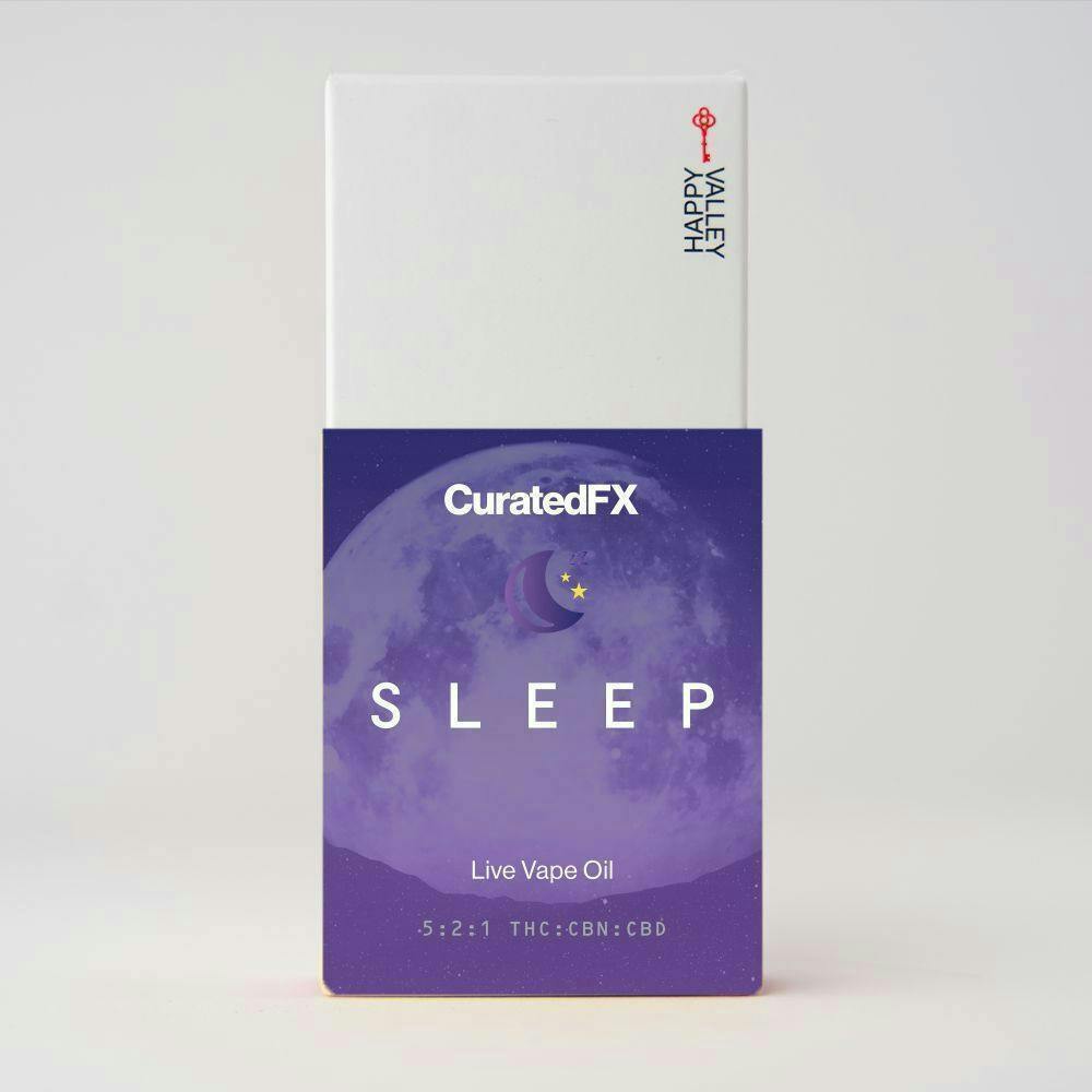 Happy Valley - CuratedFx - SLEEP | Live Vape Oil Cartridge 1g - 1