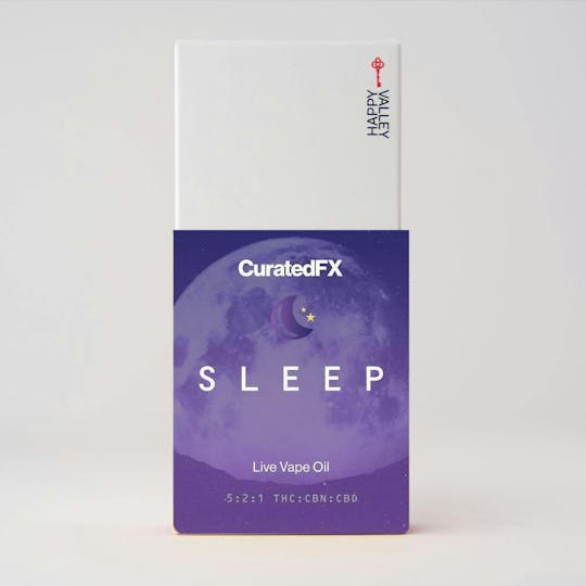 Happy Valley - CuratedFx - SLEEP | Live Vape Oil Cartridge 1g - 1