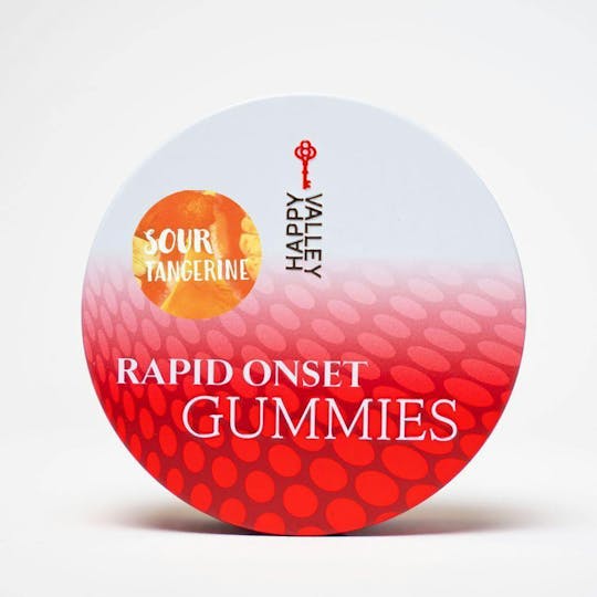 Happy Valley - Sour Tangerine | Gummies 100mg THC - Rapid Onset - 1