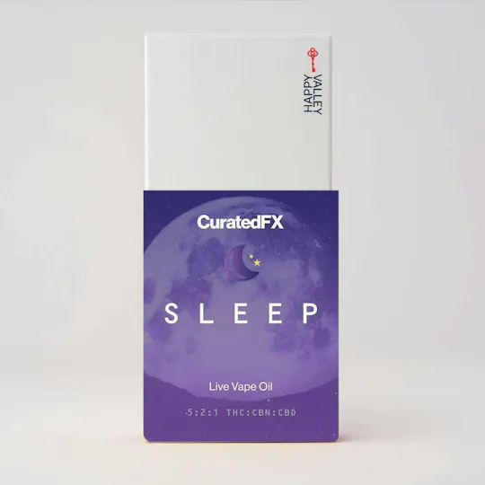 Happy Valley - CuratedFx - SLEEP | Live Vape Oil Cartridge .5g - 1