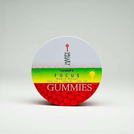 Happy Valley - Focus - Tropical Punch | Curated FX Gummies 100mg - 1