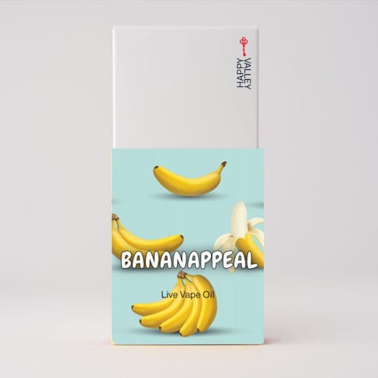 Happy Valley - Bananappeal | Live Vape Oil Cartridge 1g - 1