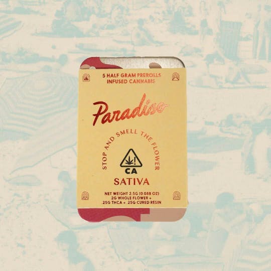 Paradiso Gardens - Paradiso Infused Prerolls 5pk | Cotton Candy (2.5g total) - 1