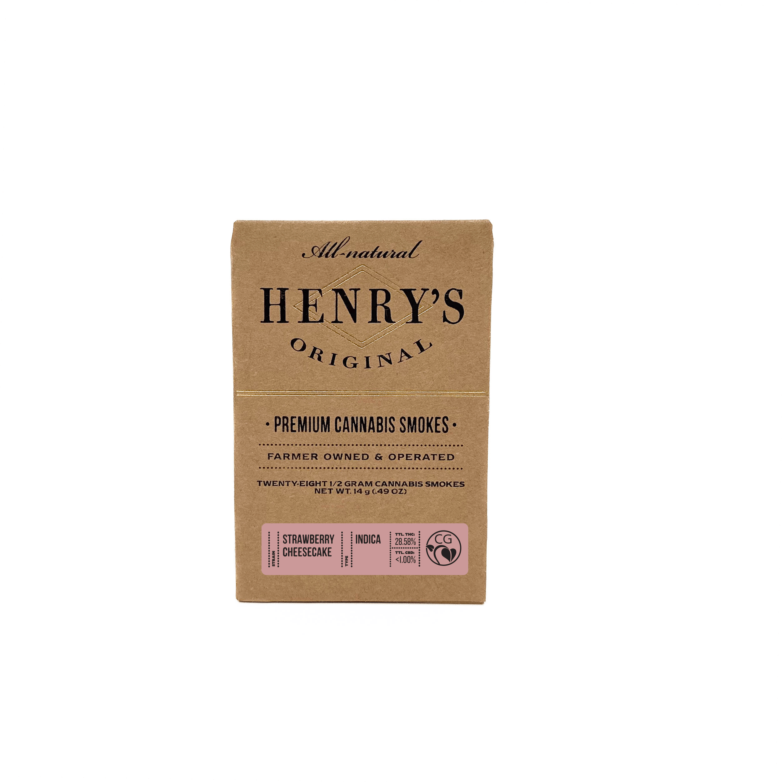 Henry's Original - Henry's Original | Strawberry Cheesecake | Joints | 0.5g each | 28pk - 1