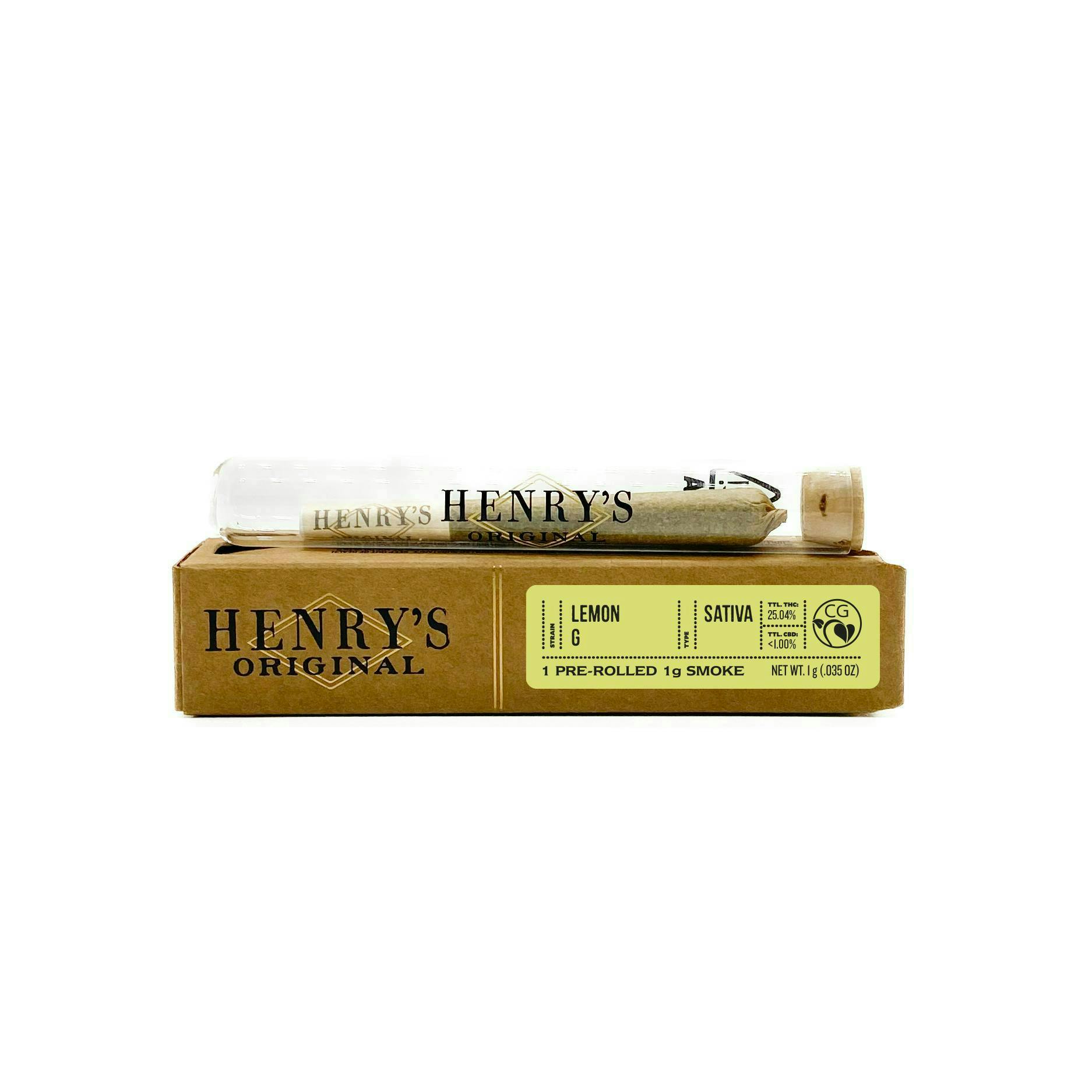 Henry's Original - Henry's Original | Lemon G | Joint | 1g - 1