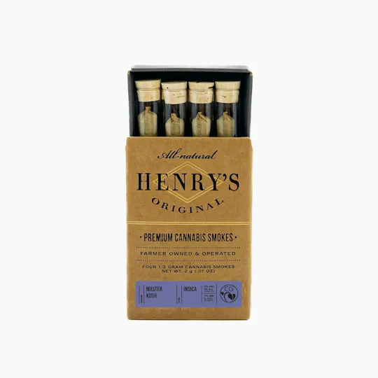 Henry's Original - Henry's Original | Master Kush | Joints | 0.5g each | 4pk - 1