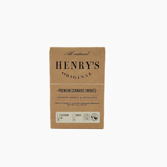 Henry's Original - Henry's Original | Platinum OG | Joints | 0.5g each | 28pk - 1