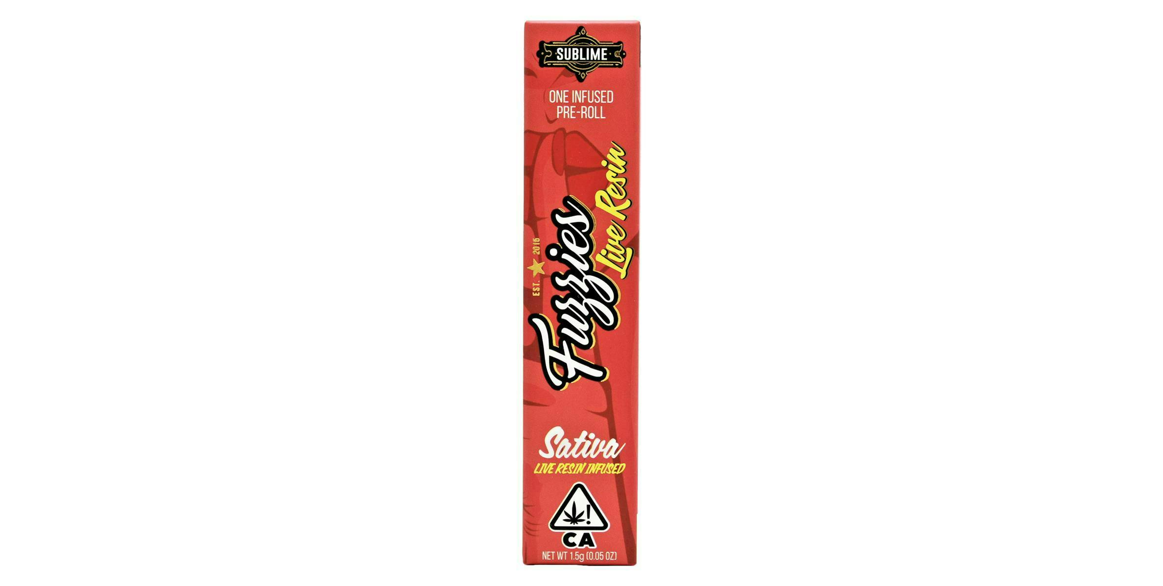 Fuzzies - Fuzzies | Lemon Tree | Live Resin Infused Joint | 1.5g - 1