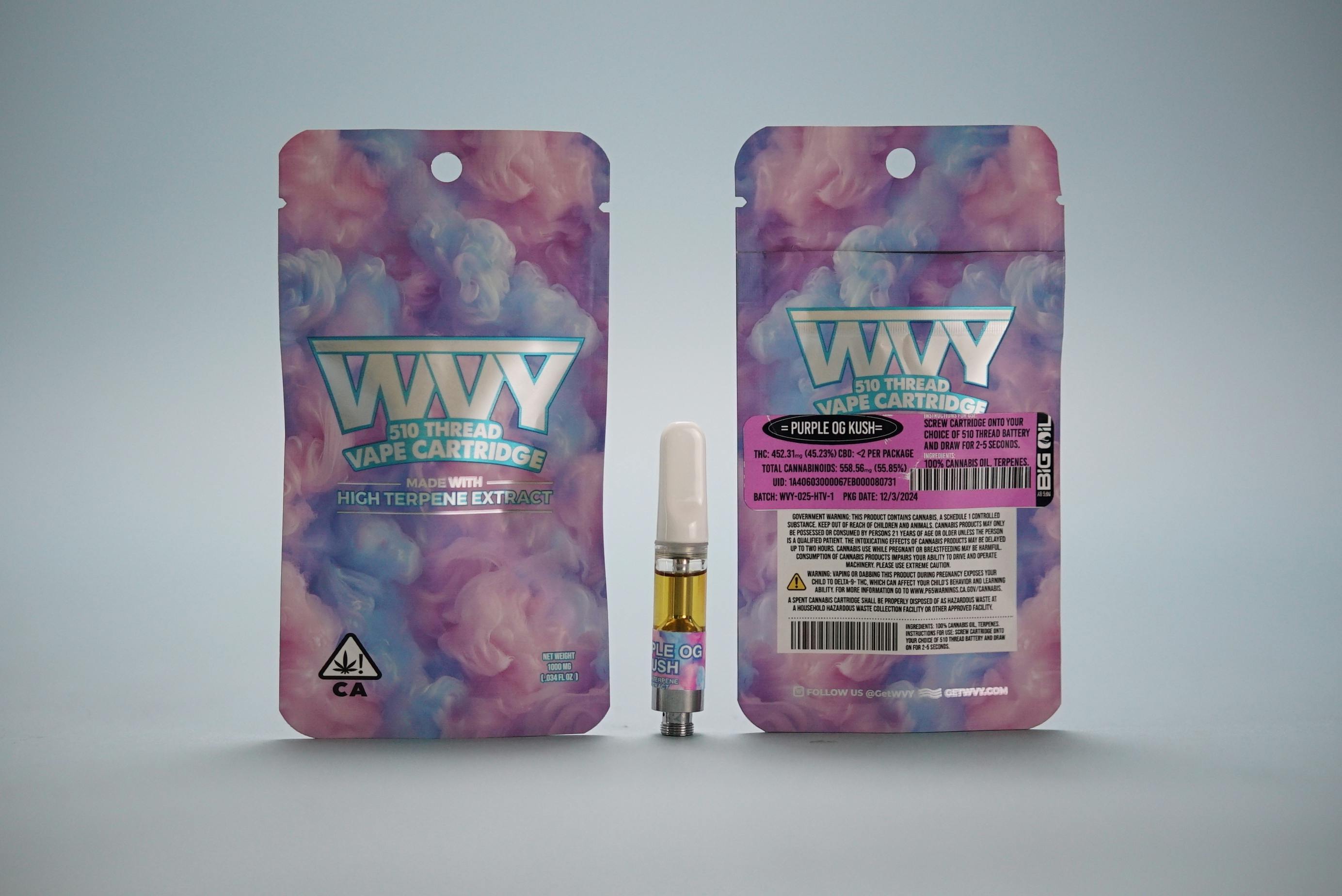 WVY - Grape Galaxy 1g 510 Vape Cart with D9 - 1