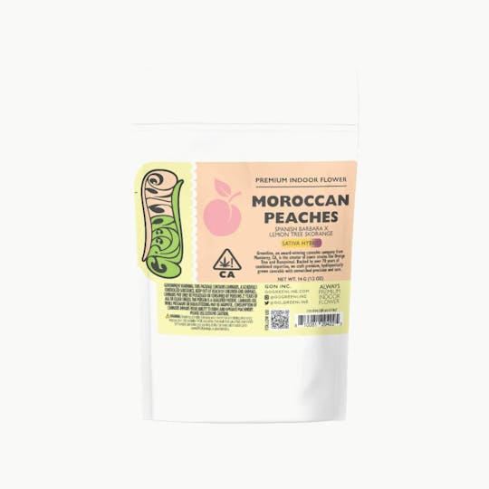 Greenline - Moroccan Peaches - 1/2 oz - Indoor - Sativa Hybrid - 14g - 1