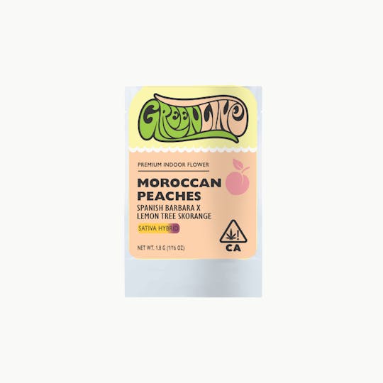 Greenline - Moroccan Peaches - 1/16 oz - Indoor - Sativa Hybrid - 1.8g - 1