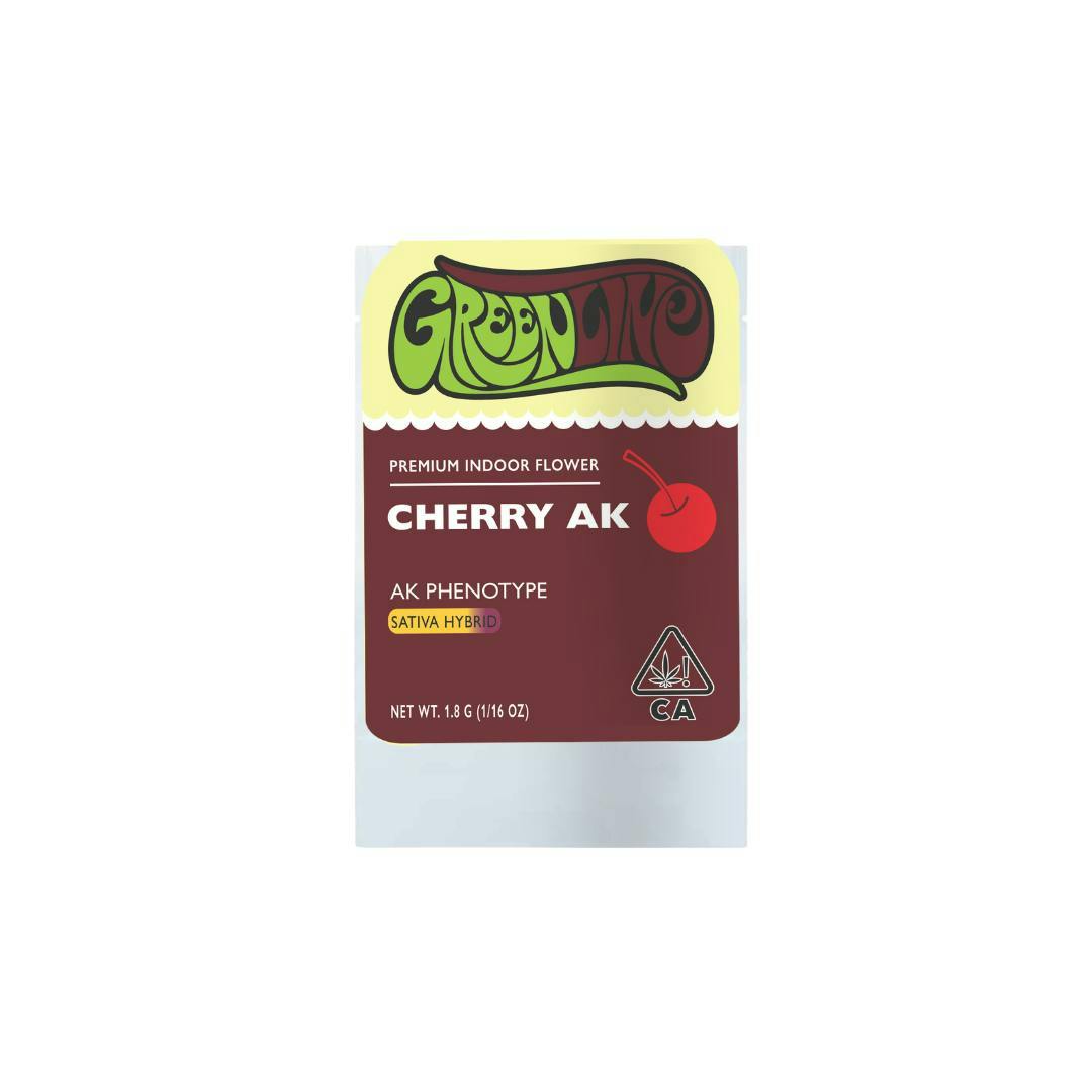 Greenline - Cherry AK - 1/16 oz - Indoor - Sativa Hybrid - 1.8g - 1