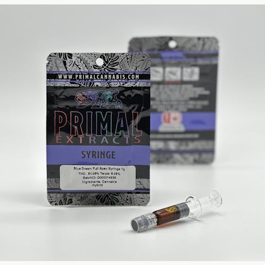 Primal Cannabis - Full Spectrum Syringes 1 gram Blue Dream - 1
