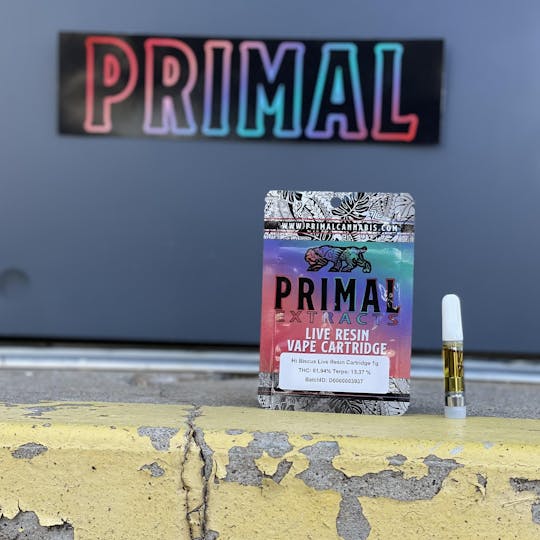 Primal Cannabis - 1 Gram Live Resin Cartridge - Mango Sherbert - 1