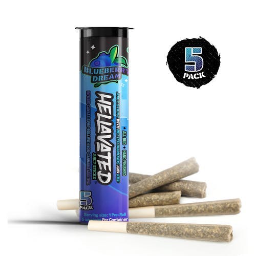 Hellavated - Blueberry Dream Juicy Stickz 5pk 3.75g - 1