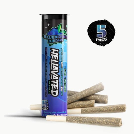 Hellavated - Blueberry Dream Juicy Stickz 5pk 3.75g - 1