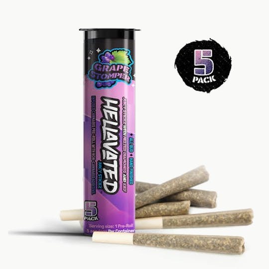 Hellavated - Grape Stomper Juicy Stickz 5pk 3.75g - 1