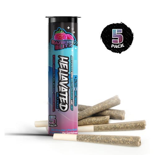 Hellavated - Raspberry Haze Juicy Stickz 5pk 3.75g - 1