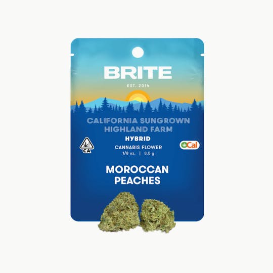 Brite Labs - BRITE Highland OCal Flower (3.5g) - Hybrid - Moroccan Peaches - 1