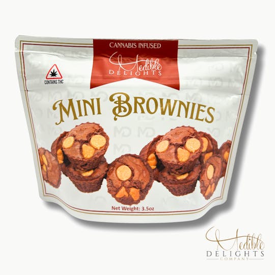 Medible Delights - Peanut Butter Mini Brownies 250mg - 1
