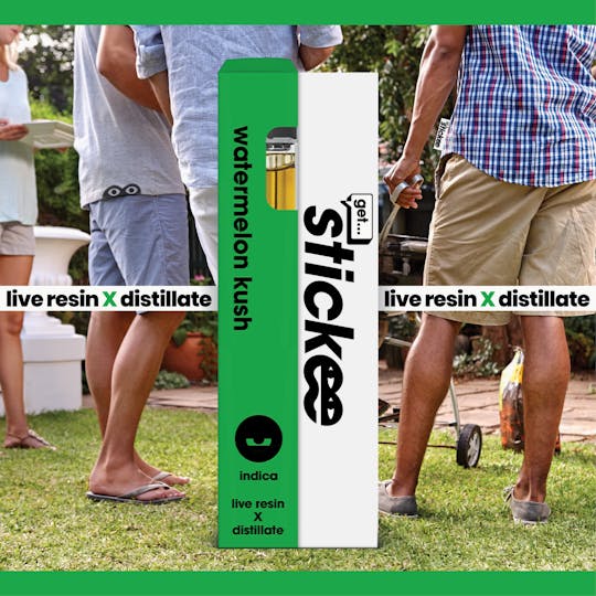 Stickee - STICKEE | Watermelon Kush | 1G | Live Resin Disposable - 1