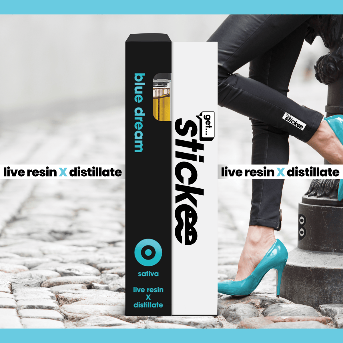 Stickee - STICKEE | Blue Dream | Live Resin Disposable | 1G - 1