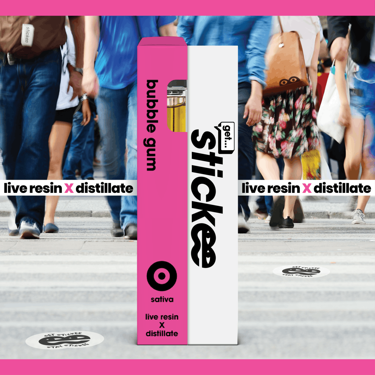 Stickee - STICKEE | Bubblegum | 1G | Live Resin Disposable - 1