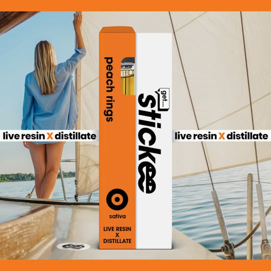 Stickee - STICKEE | Peach Ringz | 1G | Live Resin Disposable - 1