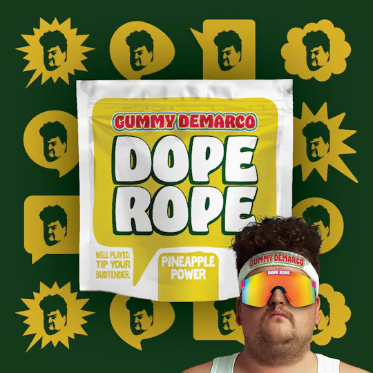 Dope Rope - DOPE ROPE | Pineapple Power | 200MG | Premium Gummy Rope - 1