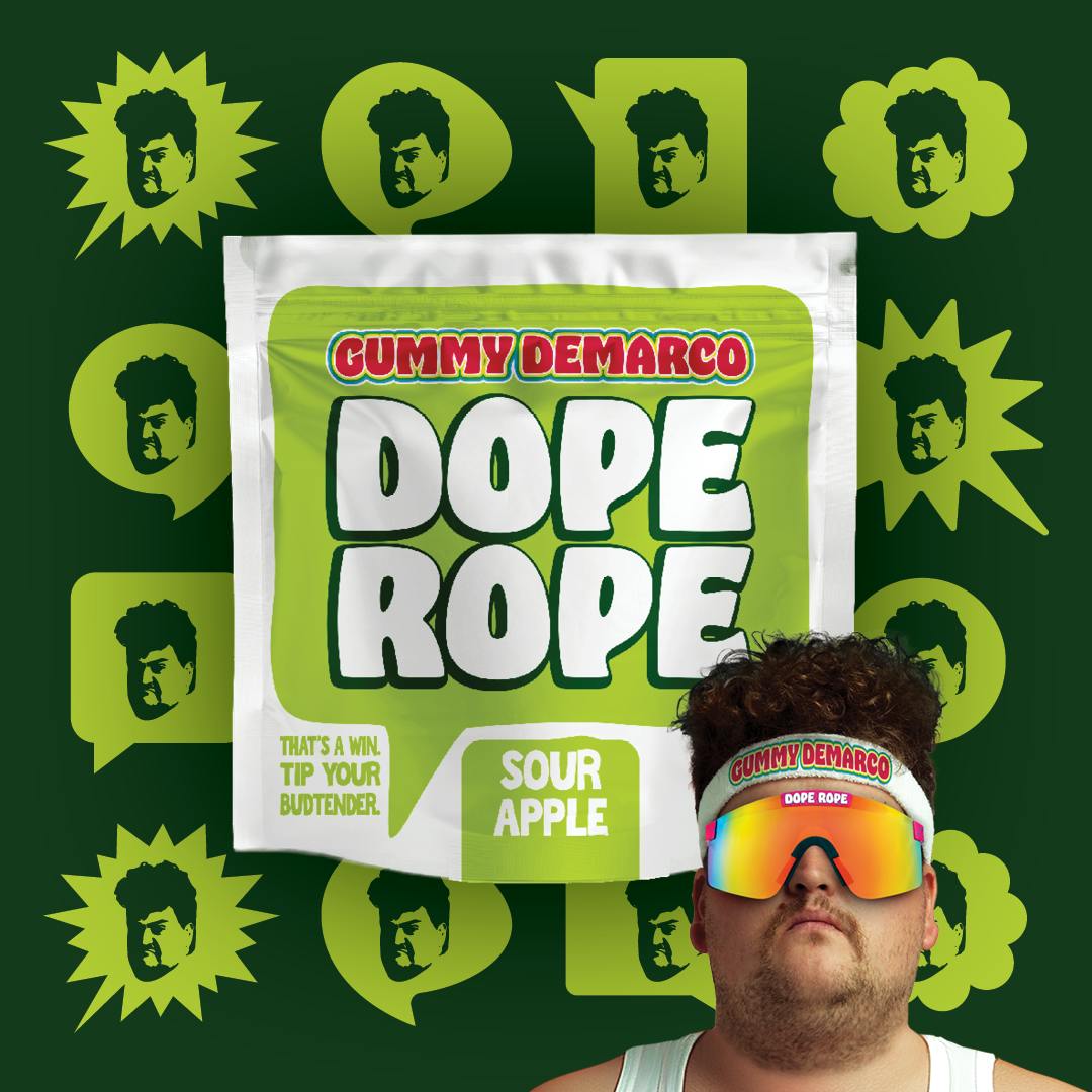 Dope Rope - DOPE ROPE | Sour Apple Smash | 200MG | Premium Gummy Rope - 1