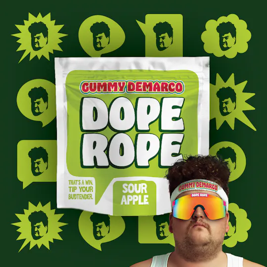 Dope Rope - DOPE ROPE | Sour Apple Smash | 200MG | Premium Gummy Rope - 1