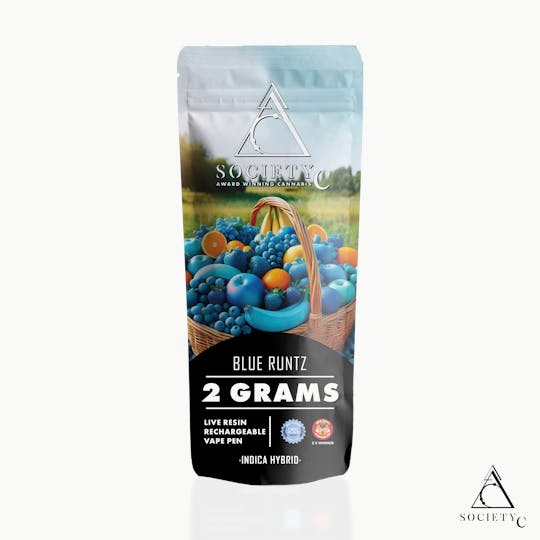 Society C - Society C - Blue Runtz - 2g Live Resin Disposable Vape - 1