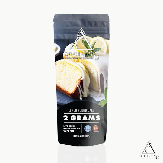 Society C - Society C - Lemon Pound Cake - 2g Live Resin Disposable Vape - 1