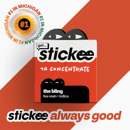 Stickee - STICKEE | The Bling | Indica | Live Resin Concentrate | 1G - 1
