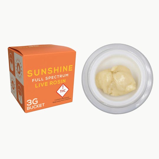 Sunshine - Peach Rings | Full Spec Rosin Bucket | 3G - 1