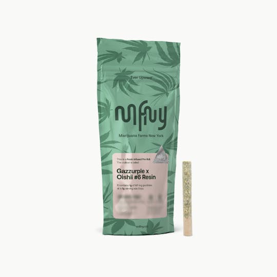 MFNY - Gazzurple x Oishii 6 Live Resin Infused Pre-roll | 1g - 1