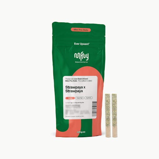 MFNY - Strawpaya x Strawpaya MINI Live Resin Pre-rolls 2pk | 1g total - 1