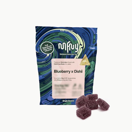 MFNY - Blueberry x Oishii Live Rosin Gummies | 100mg 10pk - 1