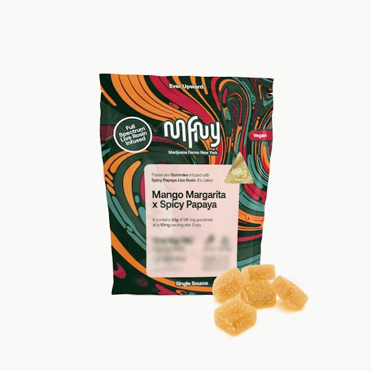 MFNY - Mango Margarita x Spicy Papaya Live Rosin Gummies | 100mg 10pk - 1