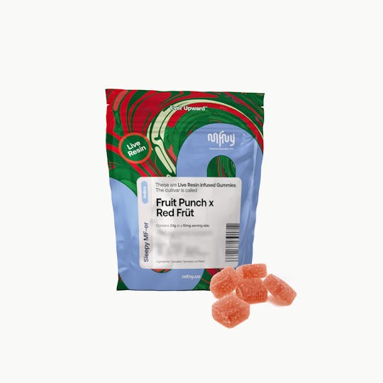 MFNY - Fruit Punch x Red Frut Live Resin Gummies | 100mg 10pk - 1
