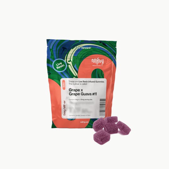 MFNY - Grape x Grape Guava 11 Live Resin Gummies | 100mg 10pk - 1
