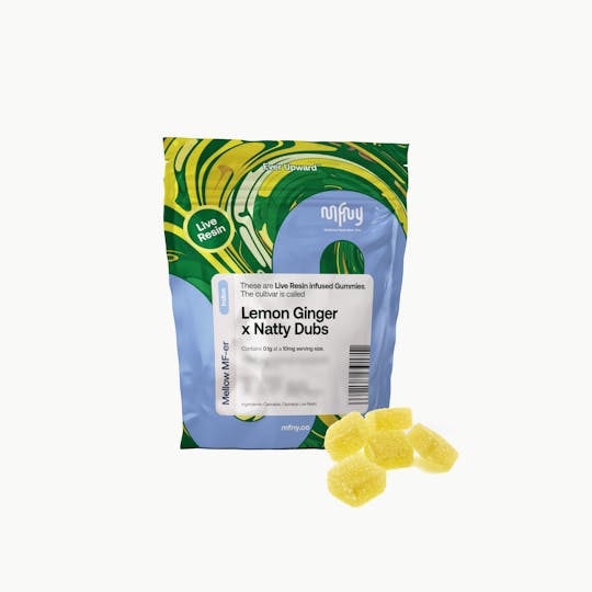 MFNY - Lemon Ginger x Natty Dubs Live Resin Gummies | 100mg 10pk - 1