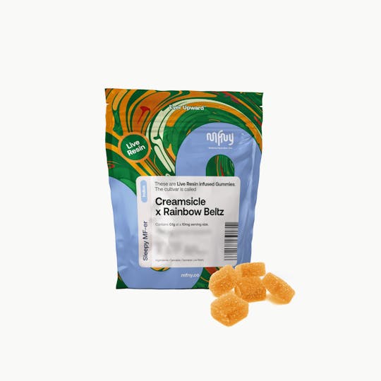 MFNY - Creamsicle x Rainbow Beltz Live Resin Gummies | 100mg 10pk - 1