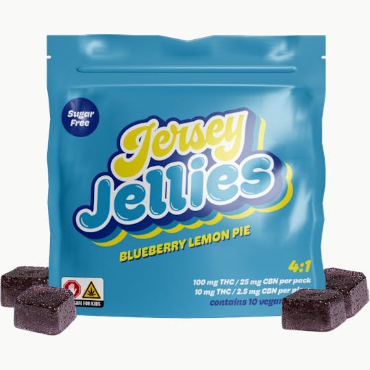 Jersey Jellies - Cured Resin Sugar-Free Blueberry Lemon Pie Gummies - 1