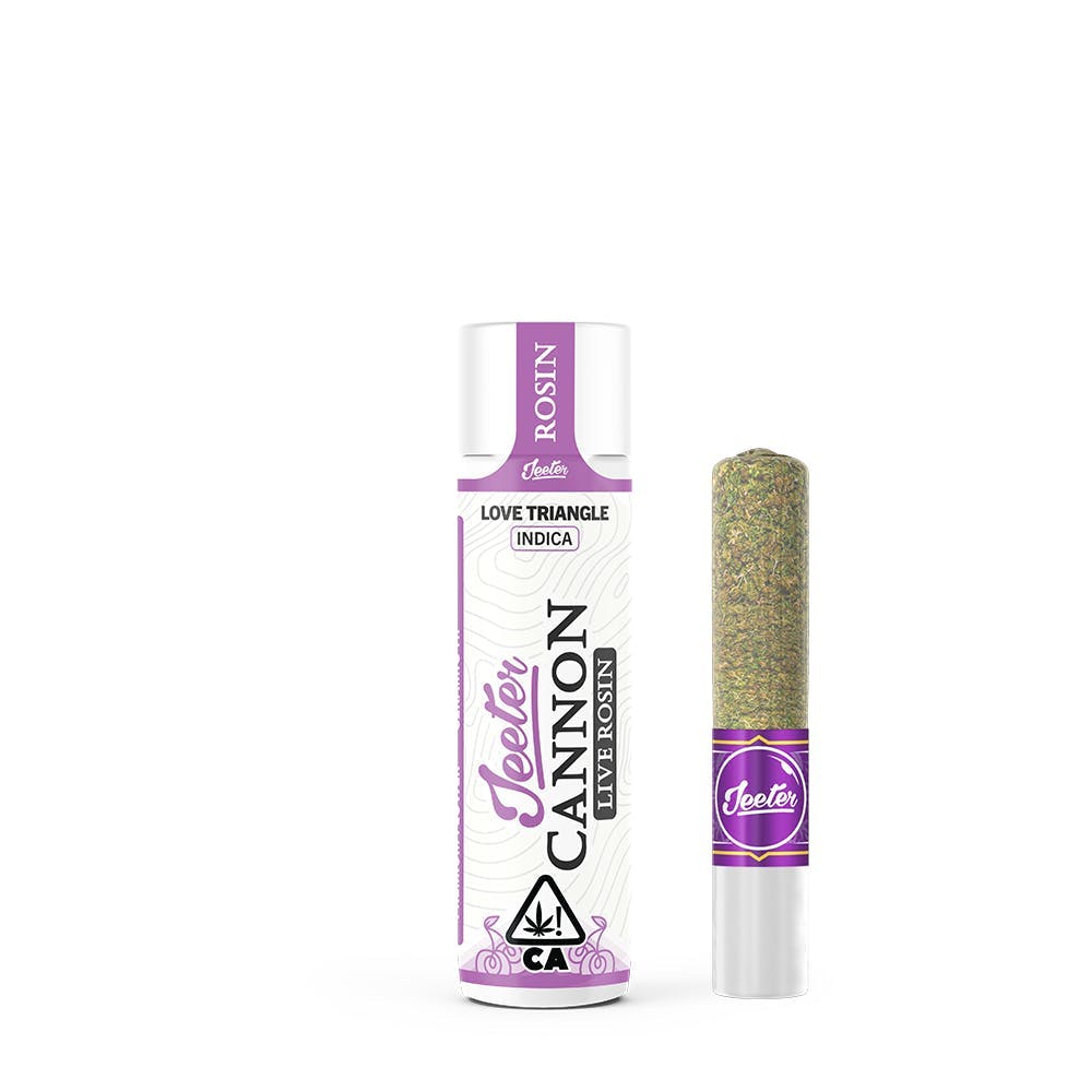 Jeeter - Jeeter | Love Triangle | Live Rosin Cannon | Infused Joint | 1.3g - 1